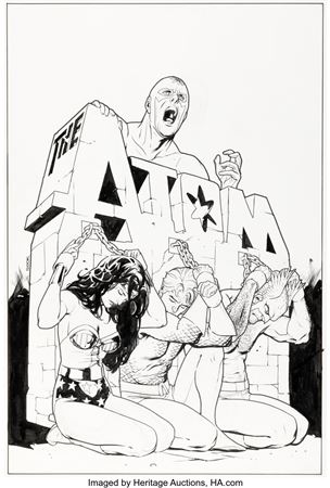 Ryan Sook Countdown Special: Atom #2 Cover Original Art (DC, 2008)