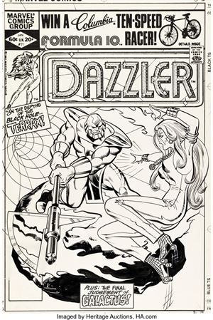 Frank Springer and Vince Colletta Dazzler #11 Cover Original Art (Marvel, 1981) by Frank Springer - Auction record, sale price, and art valuation. Compare with similar artists and explore comparable artworks.