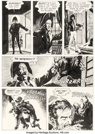 Angelo Torres Creepy #7 Story Page 7 Original Art (Warren, 1966)