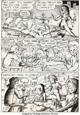 Larry Welz Funnybook #1 Story Page 5 - Cherry Poptart First Appearance Story Original Art (Almighty Publishing Company, 1971) by Larry Welz - Auction record, sale price, and art valuation. Compare with similar artists and explore comparable artworks.