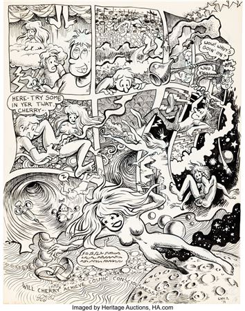 Sample artwork by Larry Welz (Born 1948), known for comic illustration, commercial art - View similar artists and auction records
