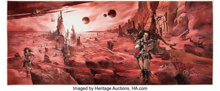 Guillaume Sorel Le Grand livre de Mars Cover Original Art (Le Belial Eds, 2021) by Guillaume Sorel - Auction record, sale price, and art valuation. Compare with similar artists and explore comparable artworks.