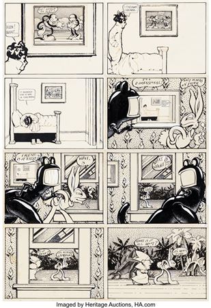 Victor Moscoso Zap Comix #6 "Loop De Loop" Story Page 2 Original Art (Apex Novelties, January 1973)