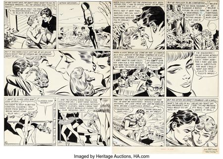 Sy Barry Secret Hearts #59 Story Pages 4-5 Original Art (DC, 1959)