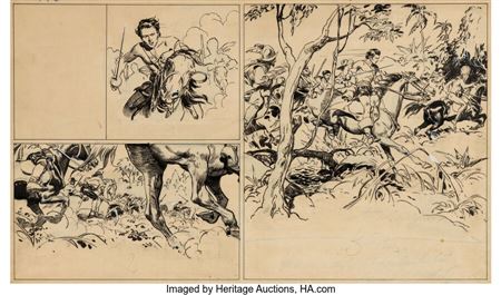 José Luis Salinas Hernán el Corsario Story Page 173 Original Art (Patoruzú, 1941) by Jose Luis Salinas - Auction record, sale price, and art valuation. Compare with similar artists and explore comparable artworks.