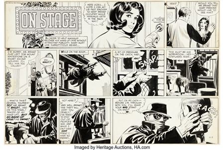 Sample artwork by Leonard Starr (Born 1925), known for cartoonist-"little orphan annie", comic-book art - View similar artists and auction records