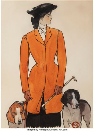 Woman with Hounds, The Saturday Evening Post cover