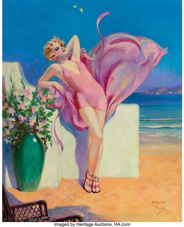 Seaside Flirtation by Henry Clive - Auction record, sale price, and art valuation. Compare with similar artists and explore comparable artworks.