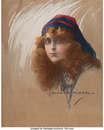 Woman with Flowing Hair