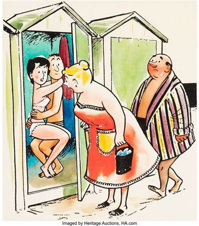 You Two, Playboy cartoon by Jean Bellus - Auction record, sale price, and art valuation. Compare with similar artists and explore comparable artworks.