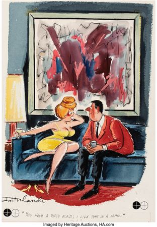You Have A Dirty Mind..., Playboy cartoon by Phil Interlandi - Auction record, sale price, and art valuation. Compare with similar artists and explore comparable artworks.