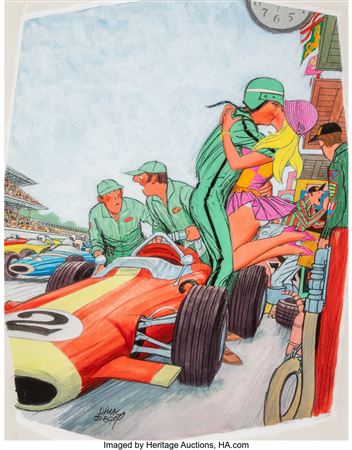 Pit Stop, Playboy cartoon