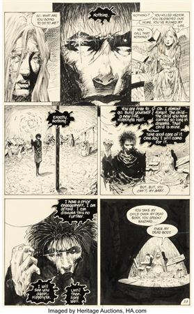 Sandman #12 Story Page 23 Original Art (DC, 1989)