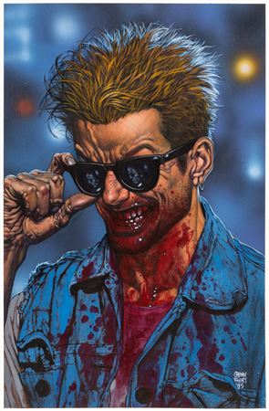 Preacher #3 Cover Painting Original Art (DC/Vertigo, 1995)