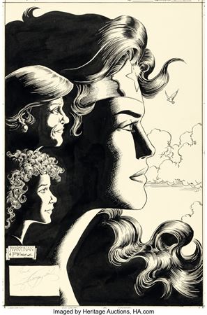 Wonder Woman #41 Cover Original Art (DC, 1990)