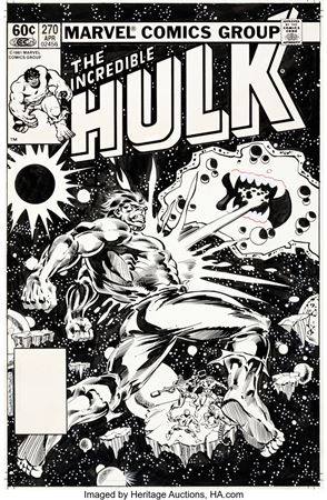 The Incredible Hulk #270 Cover Original Art (Marvel, 1982)