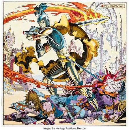 Marvel Graphic Novel #2 Elric Cover Original Art (Marvel, 1982) by P Craig Russell - Auction record, sale price, and art valuation. Compare with similar artists and explore comparable artworks.