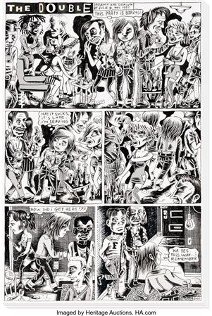 Dirty Plotte #6 Complete 4-Page Story Original Art (Drawn & Quarterly, 1993)
