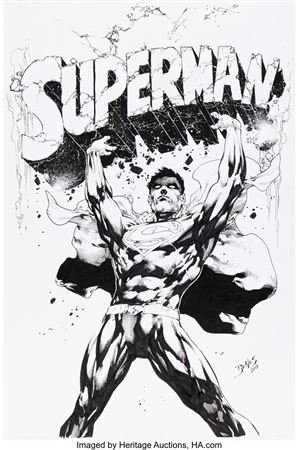 Superman #28 Cover Original Art (DC, 2014)