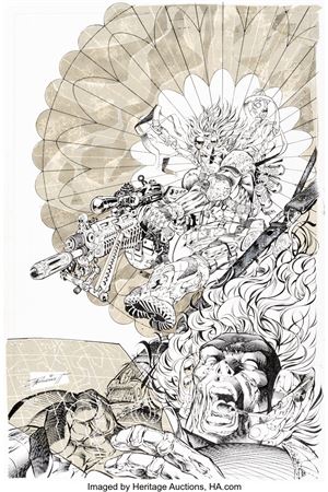 Cyberforce #35 Cover Original Art (Image/Top Cow, 1997)