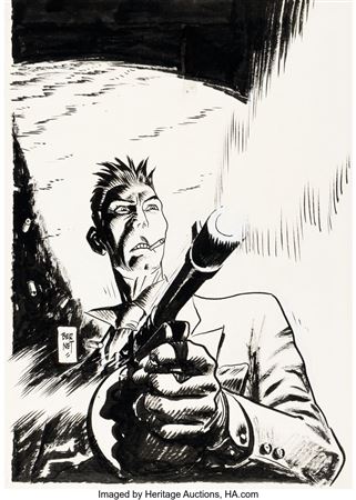 Jordi Bernet - Torpedo Illustration Original Art (c. 1980-2000)
