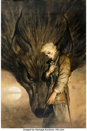 Anne Rice's The Vampire Lestat #1 Cover Painting Original Art (Innovation, 1990)