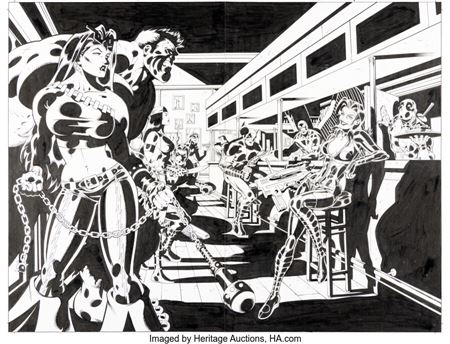 Hulk #14 Double Splash Pages 20-21 Original Art (Marvel, 2009)