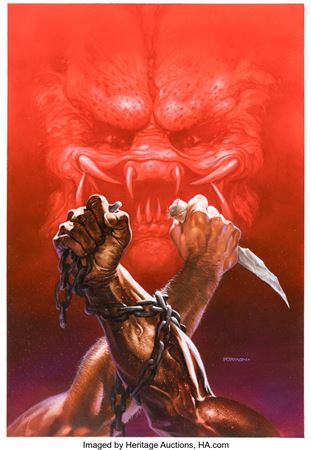 Predator: Race War #1 Cover Painting Original Art (Dark Horse, 1993)