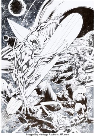 Giant-Size Silver Surfer #1 Cover Original Art (Marvel, 2024) by Bryan Hitch - Auction record, sale price, and art valuation. Compare with similar artists and explore comparable artworks.