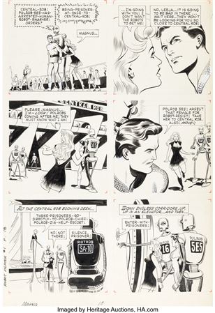 Magnus, Robot Fighter #1 Magnus First Appearance Issue Story Page 18 Original Art (Gold Key/Western, 1963)