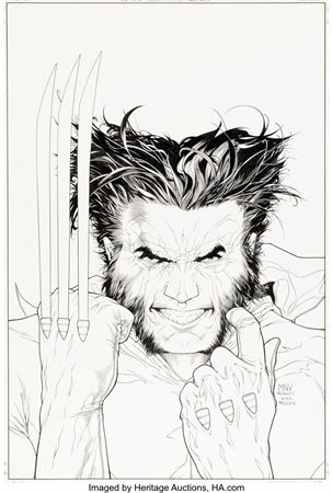 Wizard: The Comics Magazine #157 Frank Miller Wolverine #1 Homage Cover Original Art (Wizard, 2004)