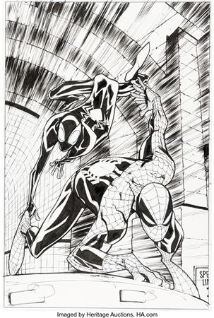 Spider-Men #1 Variant Cover Original Art (Marvel, 2012)