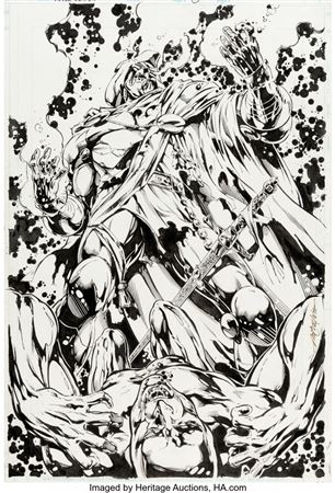 Sample artwork by Sal Velluto (Born 1956), known for comics - View similar artists and auction records