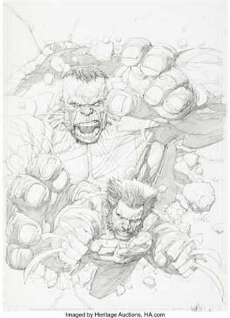 Ultimate Wolverine vs. Hulk #5 Cover Original Art (Marvel, 2009) by Leinil Yu - Auction record, sale price, and art valuation. Compare with similar artists and explore comparable artworks.