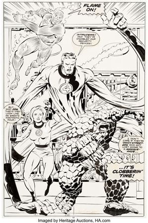 Fantastic Four Annual #23 Splash Page 8 Original Art (Marvel, 1990)