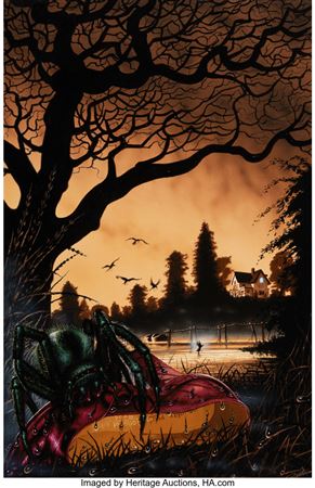 Sample artwork by Terry Oakes, known for illustration - View similar artists and auction records