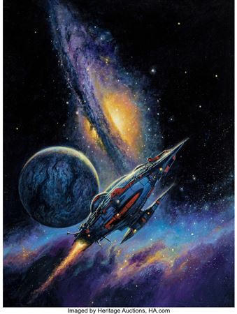 To Outlive Eternity and Other Stories paperback cover by Bob Eggleton - Auction record, sale price, and art valuation. Compare with similar artists and explore comparable artworks.