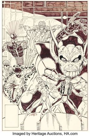 Rob Liefeld The New Mutants #92 Cover Original Art (Marvel, 1990)