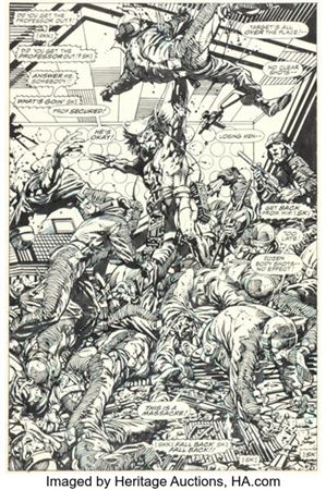 Barry Windsor-Smith Marvel Comics Presents #81 Wolverine / Weapon X Splash Page 1 Original Art (Marvel, 1991)