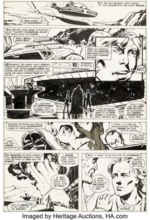 Howard Chaykin and Steve Leialoha Star Wars #2 Story Page 6 Original Art (Marvel, 1977) by Howard Chaykin - Auction record, sale price, and art valuation. Compare with similar artists and explore comparable artworks.