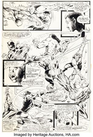 Billy Graham Jungle Action #17 Black Panther vs. Killmonger Story Page 16 Original Art (Marvel, 1975)