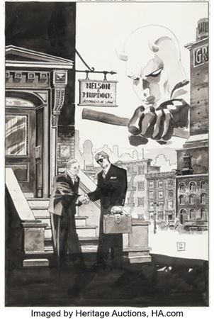 Tim Sale Daredevil: Yellow #3 Cover Original Art (Marvel, 2001)