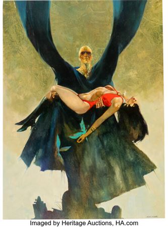 Snjulián (Manuel Pérez Clemente)Vampirella #12 Cover Painting Original Art (Warren, 1971).