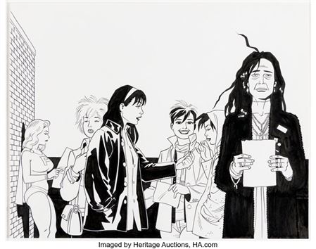 Jaime Hernandez The Art of Jaime Hernandez Maggie, Hopey, and Friends Cover Original Art (Abram, 2010)