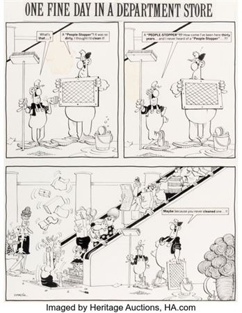 Don Martin MAD #254 Complete 1-Page Story Original Art (EC, 1985)