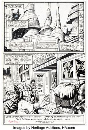 Timothy Truman GrimJack #13 Complete 20-Page Story Original Art (First, 1985)