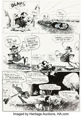 Dan O'Neill Air Pirates Funnies #1 Story Page 3 Original Art (Hell Comics, 1971)