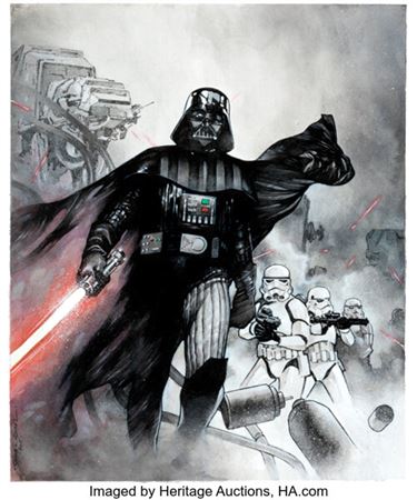 Olivier Coipel Star Wars: Vader Down #1 Variant Cover Original Art (Marvel, 2016)