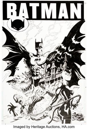 Paul Gulacy Batman: Terror Cover Original Art (DC, 2003)