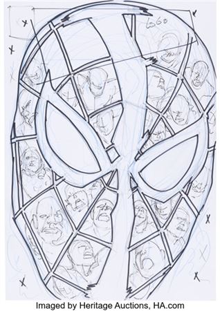 Bryan Hitch Sinister War #1 Spider-Man Cover and Preliminary Original Art (Marvel, 2021)